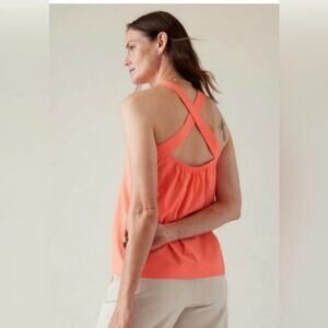 NWT ATHLETA Women's XS Arrival Tank CamisoleSunset Glow Coral